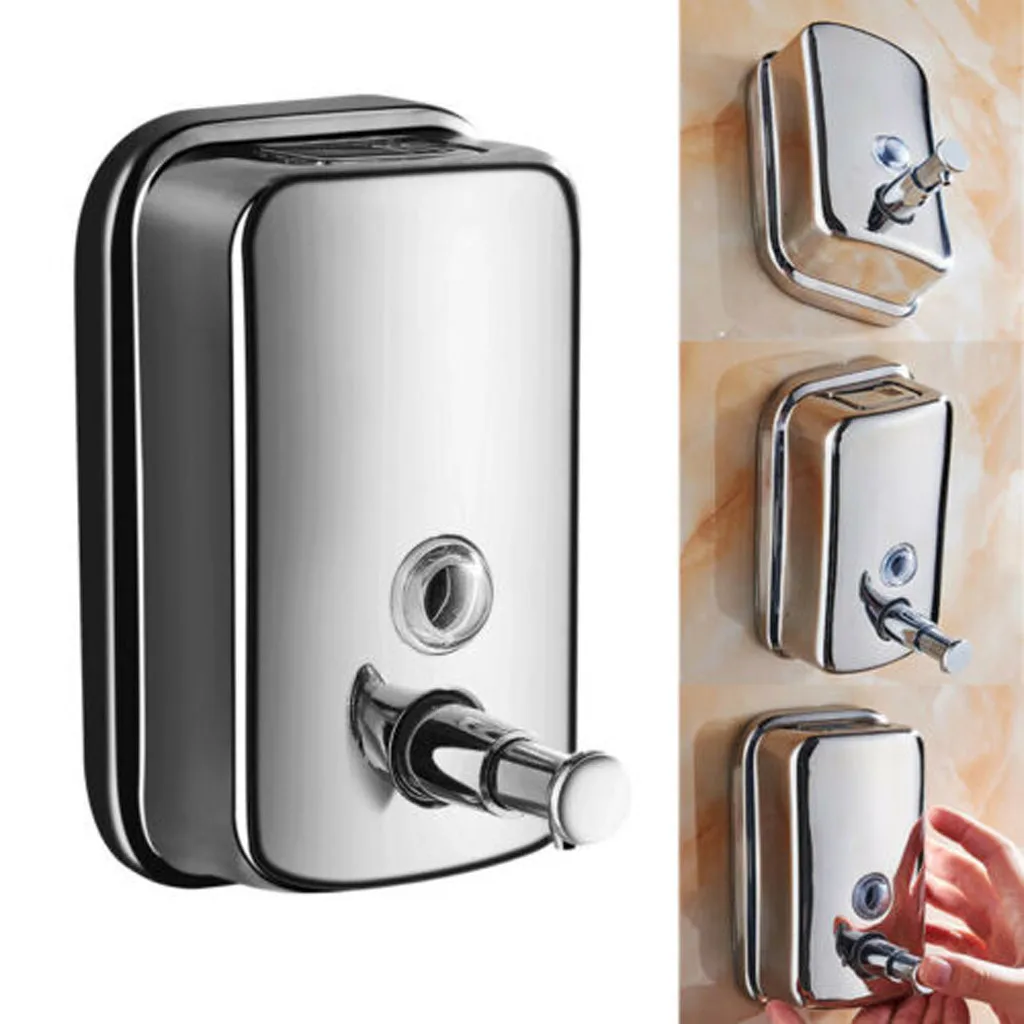 

Hanging soap dispenser 2019 Stainless Steel Wall Mounted Soap Dispenser Body/Hand/Hair Wash Dispenser