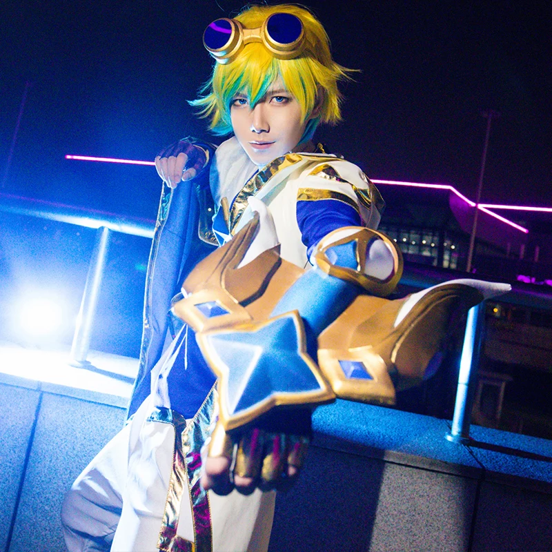 

Free Shipping LOL Ezreal Star Guardian Cosplay Costume Halloween Uniform S M L