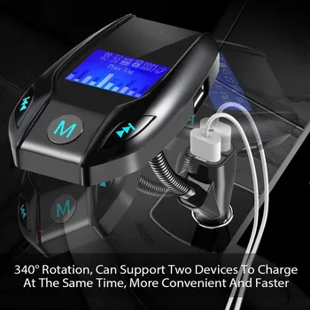 

Bluetooth Car FM Transmitter MP3 Player Hands Free Radio Adapter Kit USB Charger Mobile Phones Tablets Car Styling