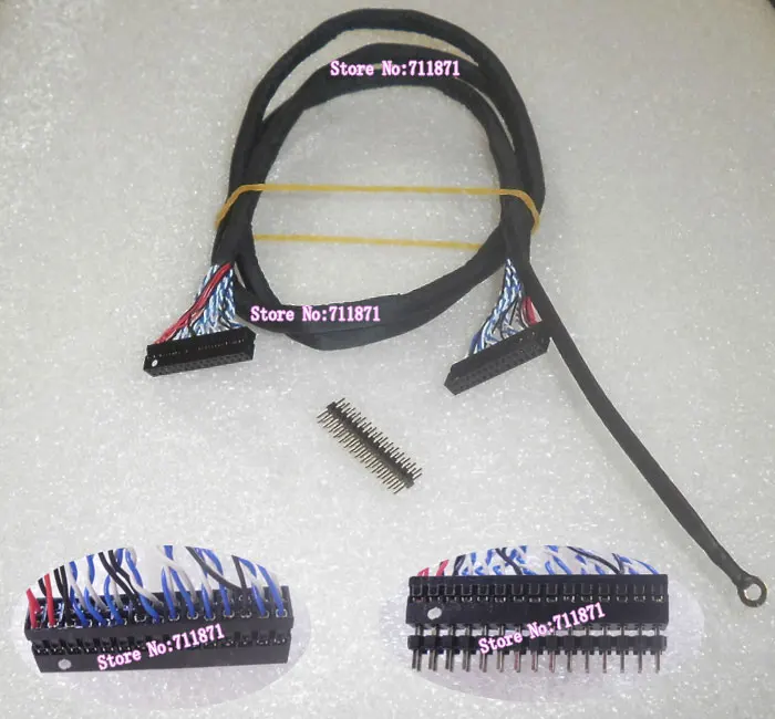 Female To Female 30pin Lvds Screen Cable Extension Cord 30 Pin To 30p
