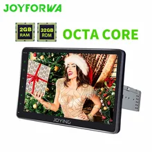 JOYFORWA Octa 8 cores android car stereo DVD player for Toyota/Honda/Volkswagon/Nissan 1din 10.1 inch multimedia player 2GB RAM