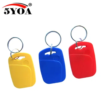 

100pcs IC+ID UID Rewritable Composite Key Tags Keyfob Dual Chip Frequency RFID 125KHZ T5577 EM4305+13.56MHZ Changeable Writable