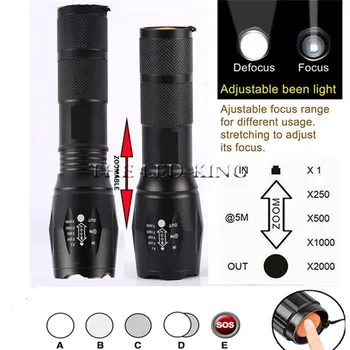 

Led Flashlight XML T6 Linterna Torch 6000 Lumens Outdoor Camping Powerful Led Flashlight Waterproof