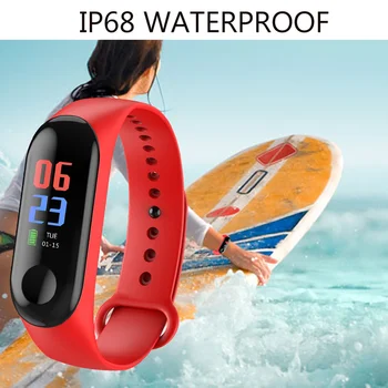 

Smart Bracelet Watch with Pressure Pedometer Alarm Heart Rate Monitor Reminder Sports Fitness Color Screen Waterproof Wristband