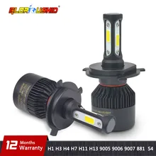 H1 светодиодный фар автомобиля H4 H7 H11 H8 H9 H3 H13 9005/HB3 9006/HB4 9007 881 из 2 предметов светодиодный лампы для автомобилей Противотуманные фары 6500 к супер яркий