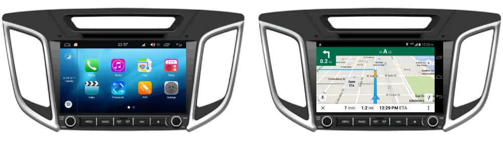 Автомобильный Android плеер для hyundai iX25/Creta~ " ips ЖК-дисплей Экран gps навигации Системы Радио Аудио Видео Стерео