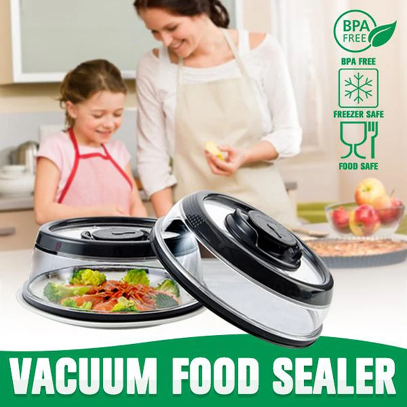 

Vacuum Food Sealer Cover Kitchen Instant Vacuum Food Sealer Fresh Cover Food Fresh-keeping Lids Film Sealer Cover