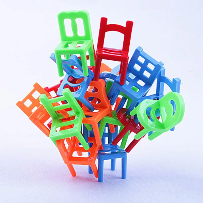 Balance Chairs Board Game Children Educational Toy Balance Toy Puzzle Board Game Environmental Protection ABS Plastic