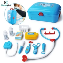GizmoVine Детские ролевые игры медицинские игрушки Портативный рюкзак медицинский ящик детские развивающие игровые наборы для малышей, ролевая игра игрушка "Медсестра"
