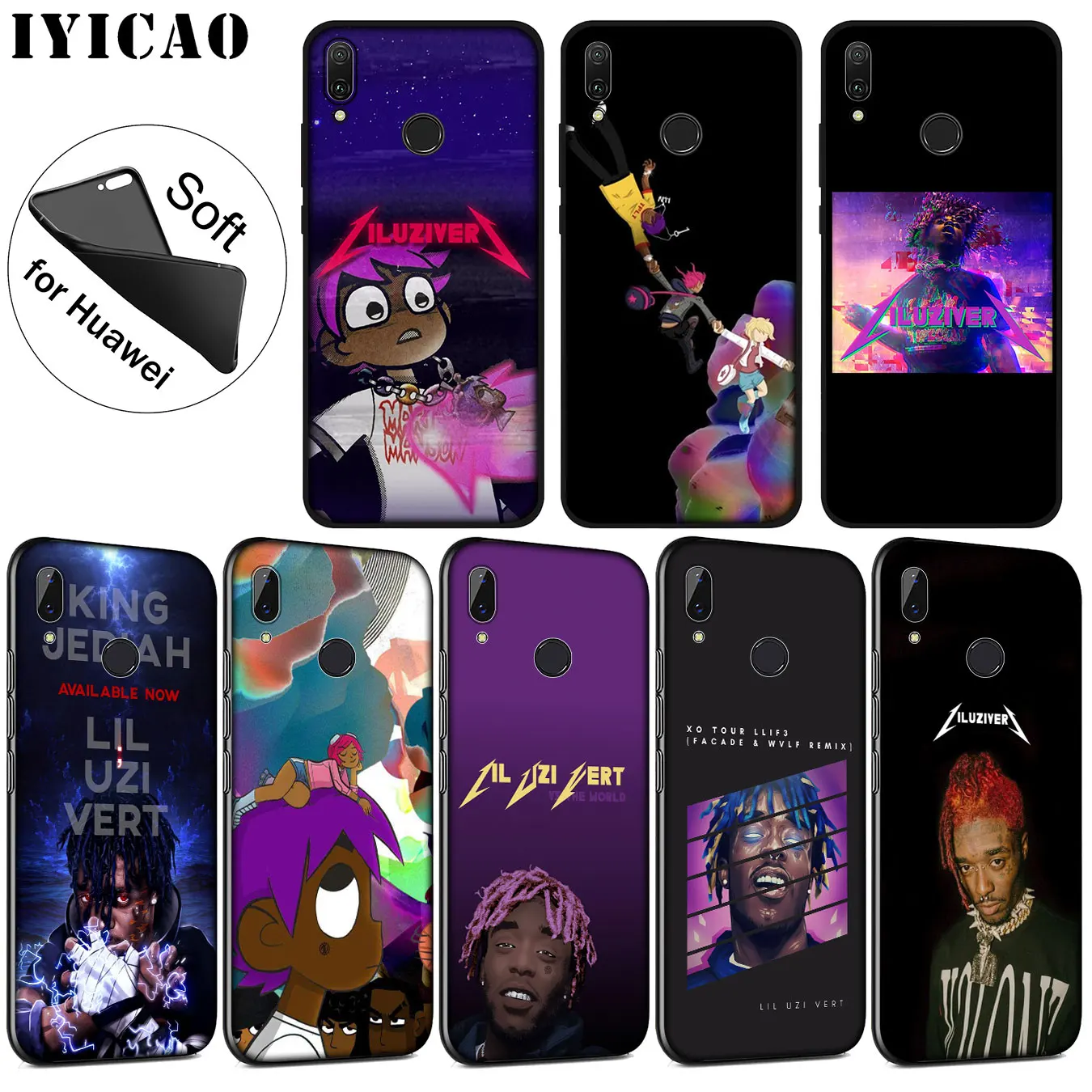 IYICAO liL Uzi Vert мягкий силиконовый чехол для телефона Huawei P30 P20 Pro P10 P9 P8 Lite Mini 2017 2016 P smart Z