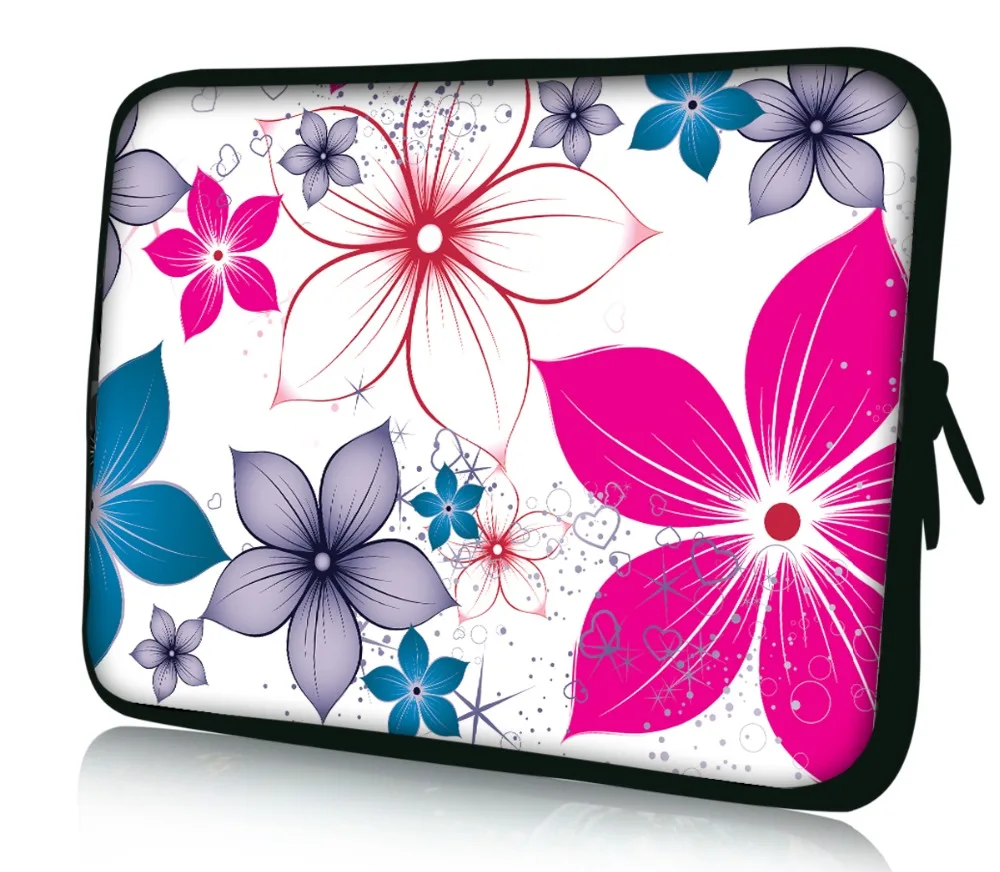 

Print Floral 7" Soft Neoprene Sleeve Bag Case Pouch Cover Computer pockect for Amazon Kindle Touch / Fire 7" Tablet
