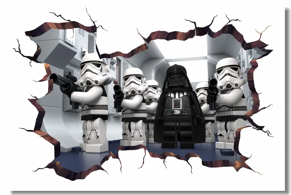 lego star wars wall