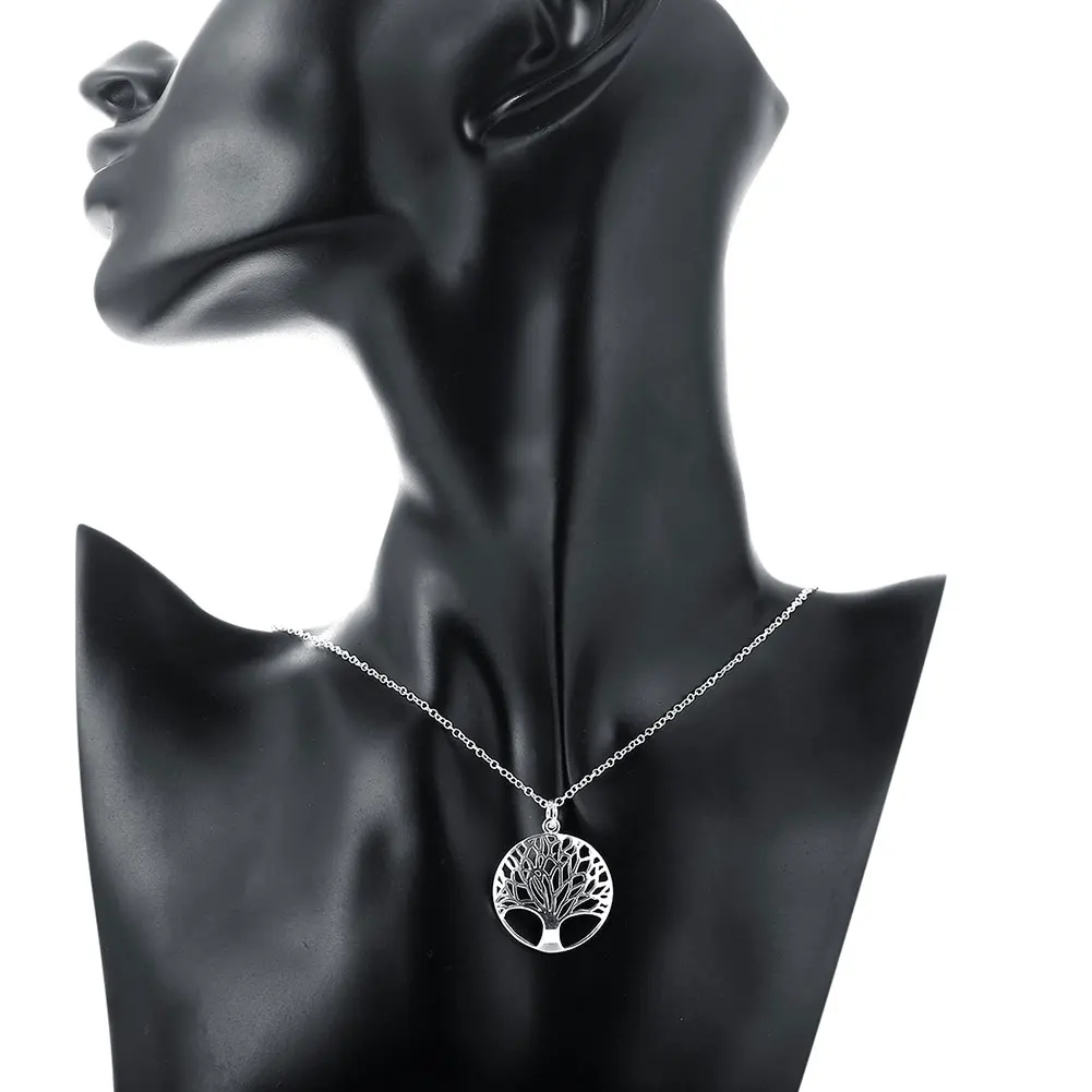 Акция! Ювелирные изделия серебряного цвета ожерелья & Подвески The Tree of Life