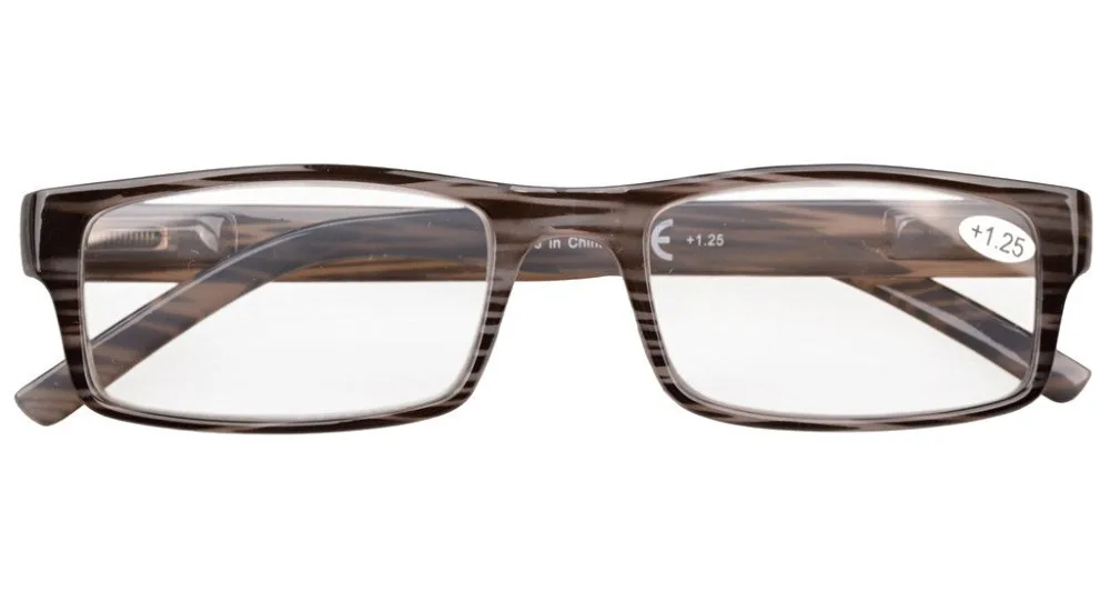R026 Eyekepper полосатые очки для чтения с пружинными петлями(3 пары) мужские солнцезащитные очки+ 0,50-+ 4,00