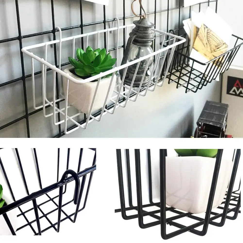 Wall Decoration Storage Shelf Vintage Metal Iron Sundries Storage Rack