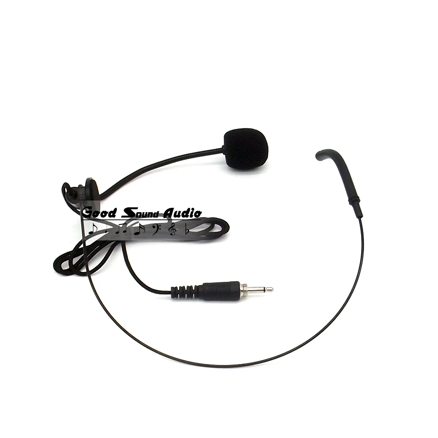 شحن مجاني 3.5 ملليمتر برغي الموضوع التوصيل العصابة مايك المكثف mic سماعة headworn ميكروفون ل اسلكي bodypack الارسال