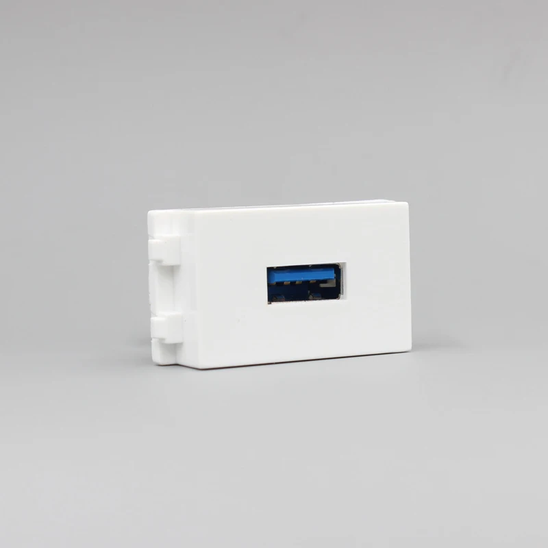 

USB3.0 Slot Socket Directly Plug Female To Female Outlet Fit For 86mm 120mm Blank Wall Panel Faceplate