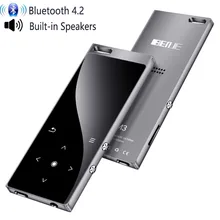 Металлический MP3-плеер Bluetooth HiFi спортивный музыкальный плеер Flac Ape mini usb с динамиком fm-радио электронная книга цифровой диктофон
