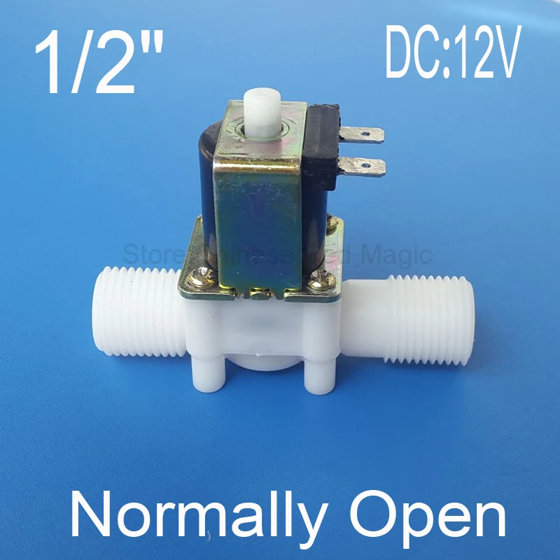 Обычно открытого типа 1/" электромагнитный клапан электрический магнитный N/O контроль воды переключатель DC12V DC24V опционально