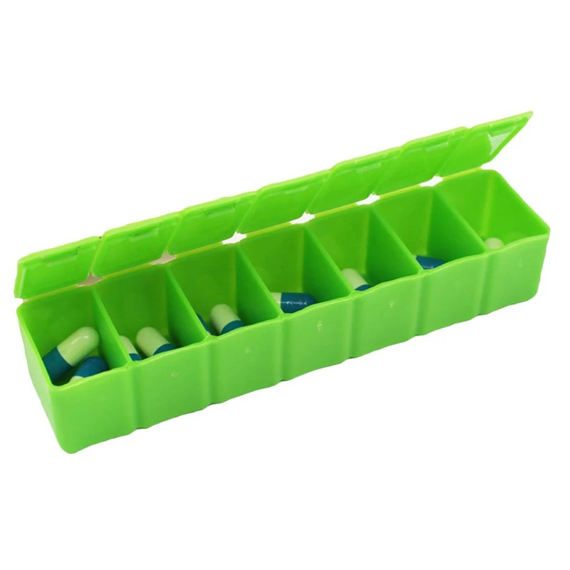 

7 Days Plastic Pill Box Pill Tablet Organizer Storage Case Medicine Cases Storages