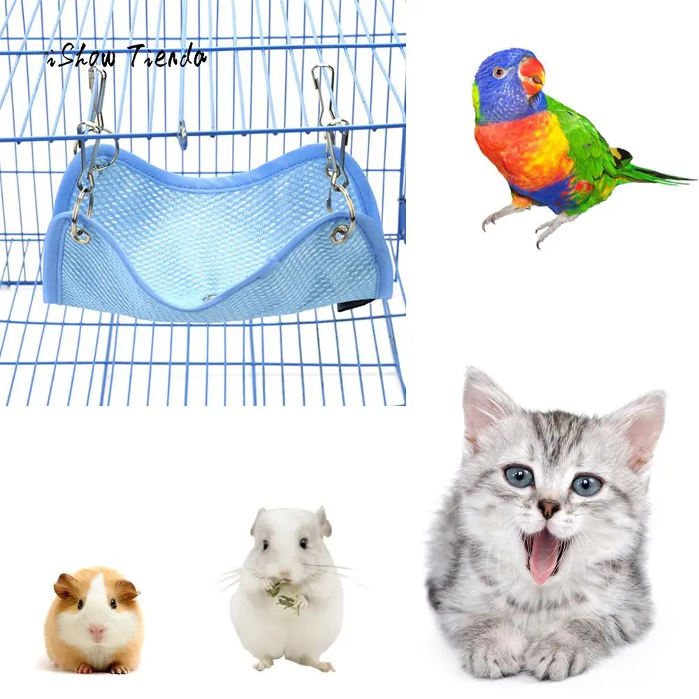 

Small Pet Cage House Plush Warm Hanging Bed Hammock for Pet Hamster Rat Parrot Ferret Hamster Hanging Bed Cushion House Cage