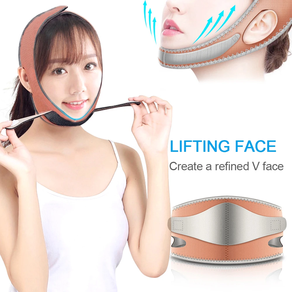

New Face-Lifting Weight Loss Anti-Wrinkle Mask With V Face Line Weight Loss Beauty Tools Sleep Lifting Bandage Physical lift