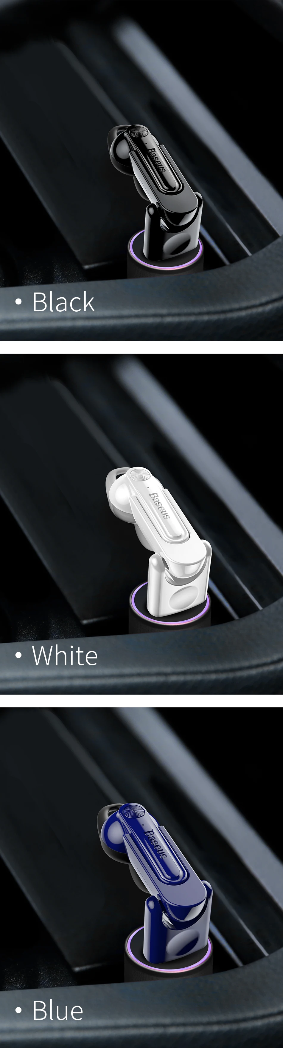 Baseus мини беспроводные Bluetooth наушники с магнитной зарядкой Bluetooth гарнитуры вкладыши громкой связи с микрофоном для iPhone samsung в автомобиле