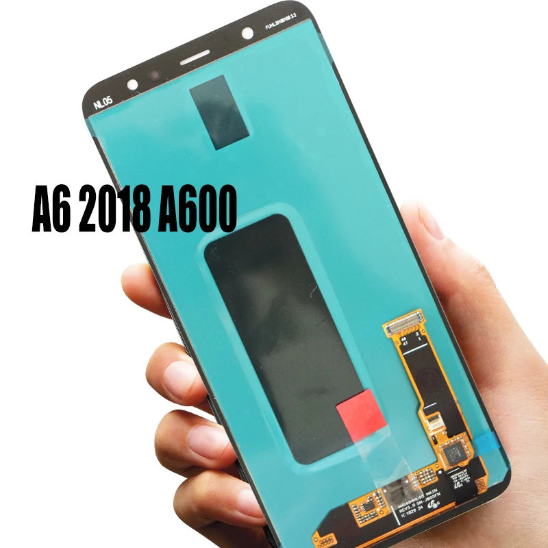 Оригинальный 5 6 ''Супер AMOLED LCD Замена для SAMSUNG Galaxy A6 2018 A600 A600F SM A600FN сенсорный