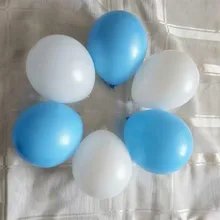 Светильник, синие шары, 100 шт./лот, 5 дюймов, 1,2 г, Круглый, маленький латексный белый шар, украшение для детского душа, воздушные шары для дня рождения