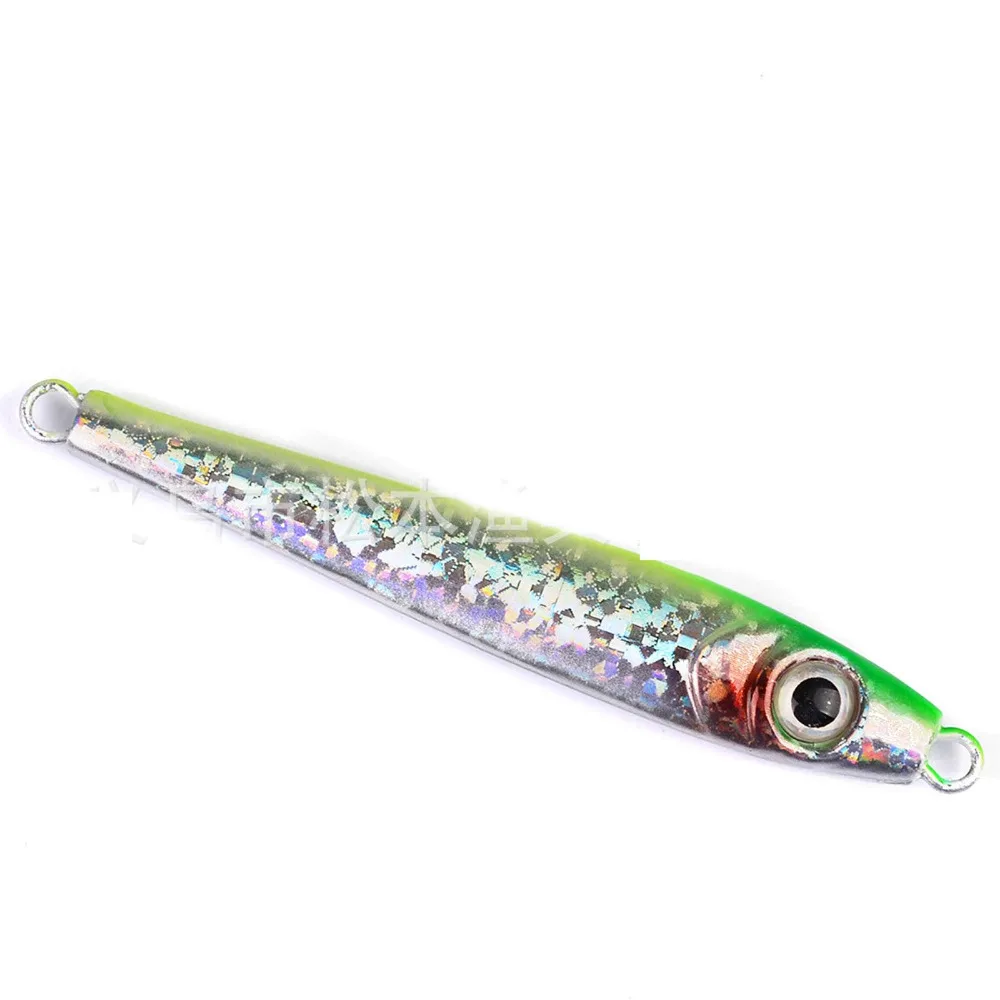 4PCS Fishing Ocean Boat Metal Slow Jig Jigging Jigbait Spoon Lure baits 38g//6cm