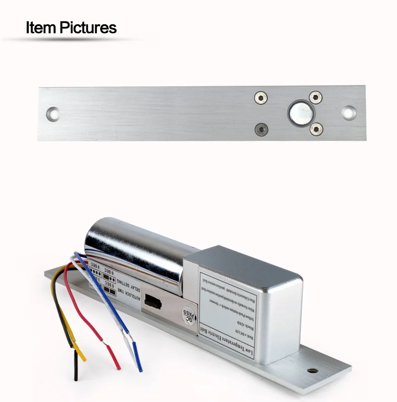 Низкая температура 5 проводов электронный Болт замок с функцией задержки времени система контроля допуска к двери DC12V замок