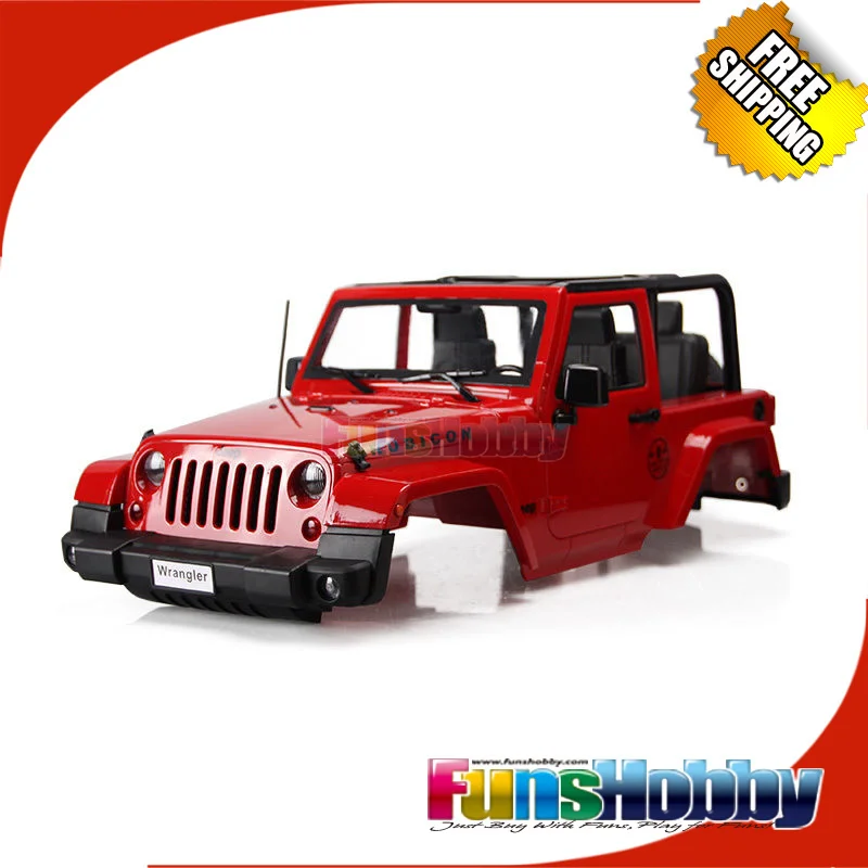 FH34003 MHPC Scaled Jeep Wrangler Body Shell Convertible For 1/10 RC