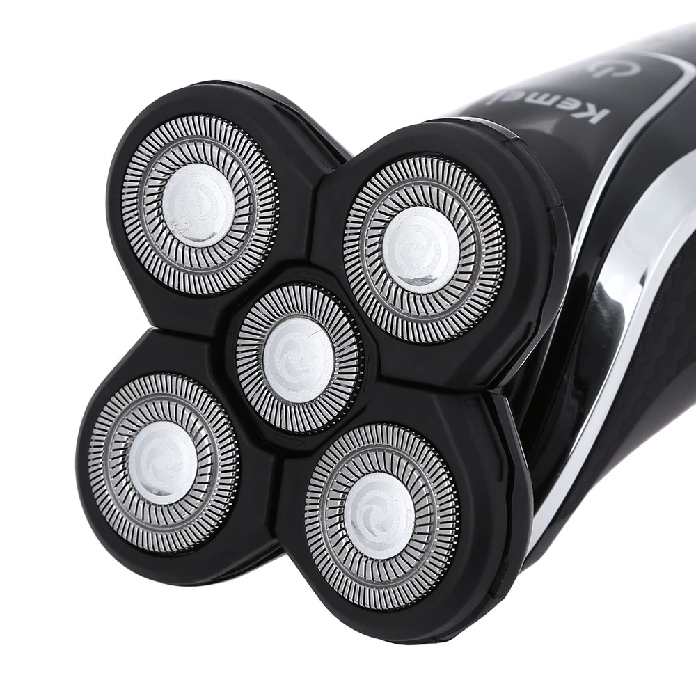 Kemei Electric Shavers 5D Floating Heads Washable Beard Body Use with Nose Trimmer Safety Professional shaver for Man KM-5886