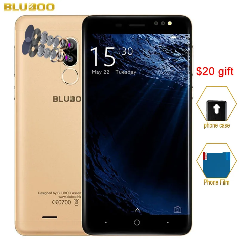 3G Original Bluboo D1 MTK6580A Quad Core up to 1 3GHz 2GB 8GB Android 7 0