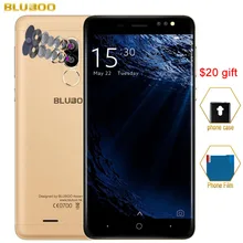 3 г оригинальный bluboo D1 MTK6580A Quad Core до 1.3 ГГц 2 ГБ/8 ГБ Android 7.0 5.0 ”Dual сзади камеры идентификации отпечатков пальцев GPS