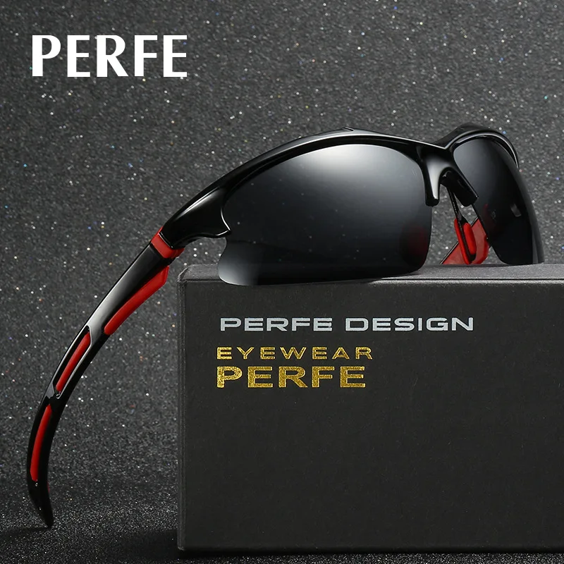 

PERFE New Polarized Cycling Bike Men Sun Glasses Outdoor Sports Bicycle Bike Sunglasses Goggles Eyewear 4 Lens Bicycle Accessory