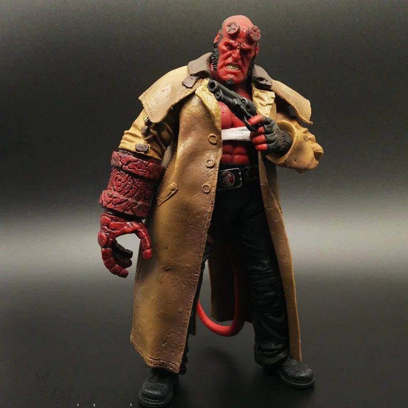 7 дюймов 2 типа фильм HB Hellboy серия включает сигару Samaritan пистолет фигурка Коллекционная модель игрушки