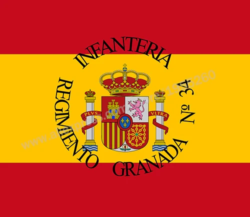 

Flag Bandera de Unidad Militar espanola Army Unit flag 3 x 3 FT 90 x 900 cm Spain Flags Banners