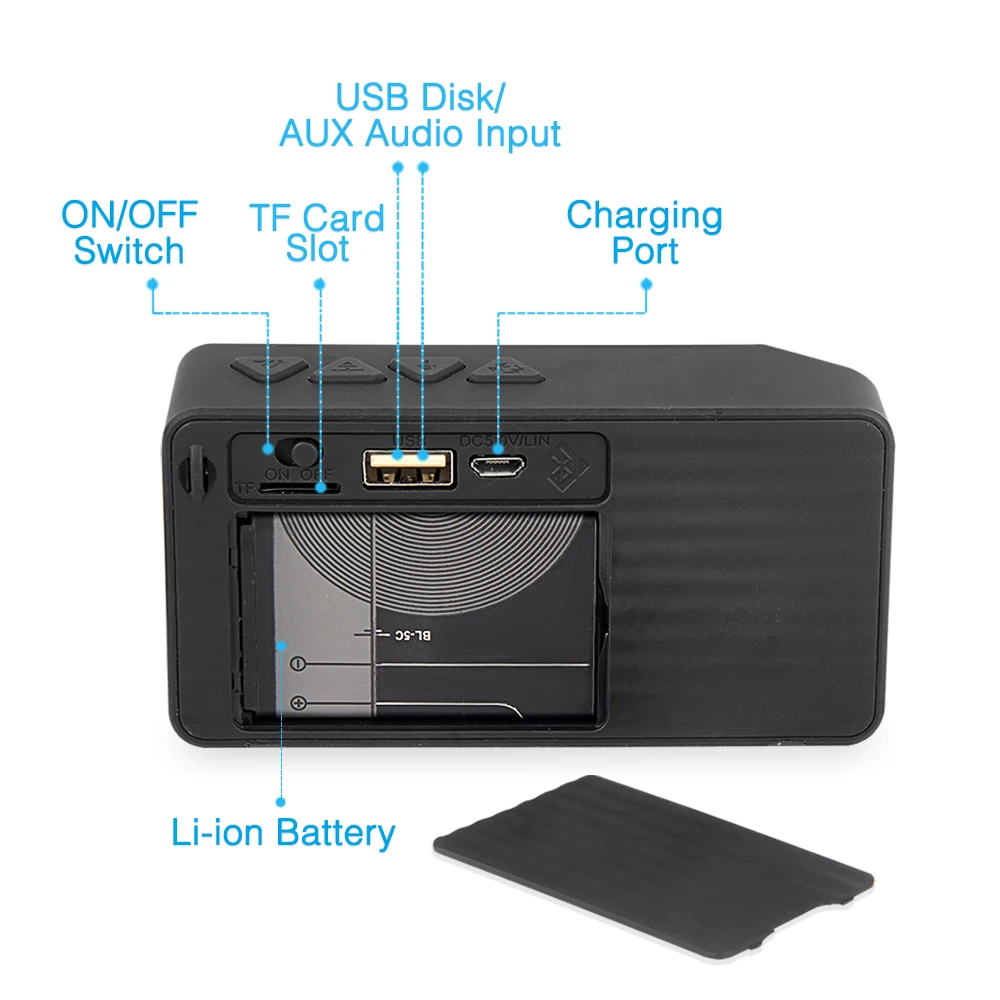 MXPOKWV X3 Беспроводной Bluetooth Динамик громкий s Мини Music Box сабвуфер с микрофоном для