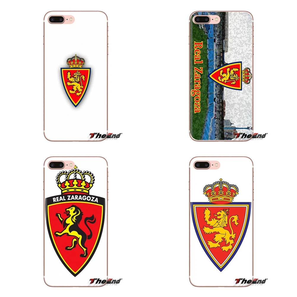 Transparent Soft Bag Case For Xiaomi Redmi 4A S2 Note 3 3S 4 4X 5 Plus 6 7 6A Pro Pocophone F1 Real Zaragoza FC team Soccer logo |