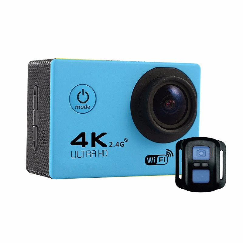 Ultra HD 1080P 30m Водонепроницаемая камера для подводного плавания pro DV видеокамера камера управления телефоном F60R 4K wifi Спортивная камера S - Цвет: Синий
