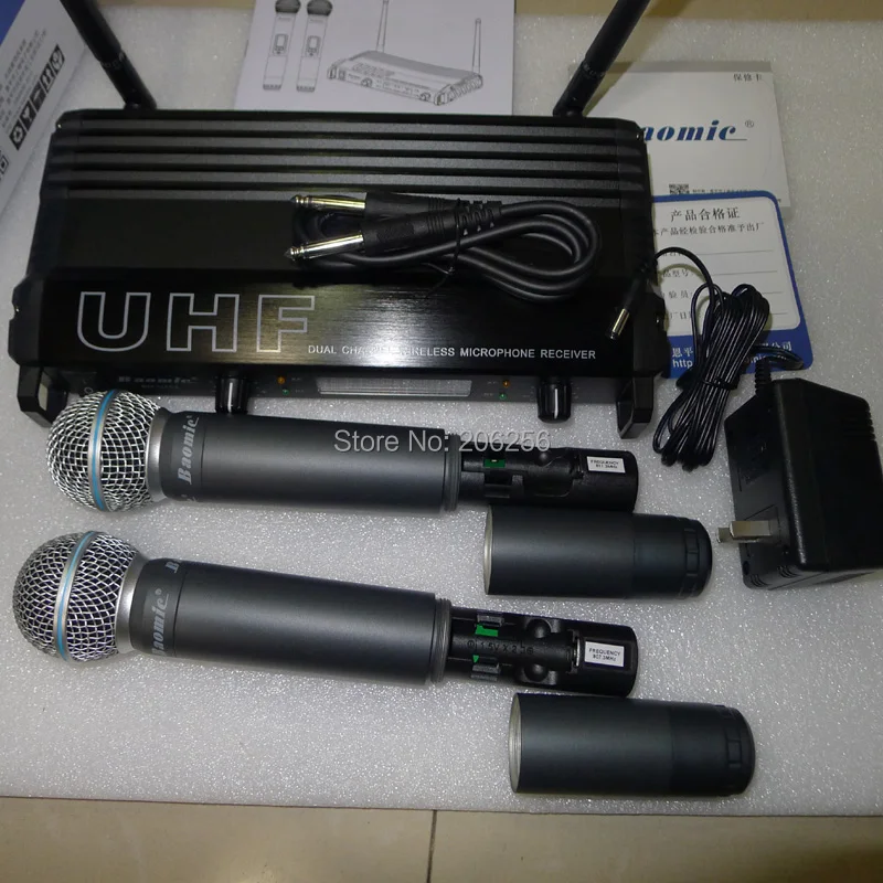 Высококачественная Беспроводная микрофонная система Baomic BM U752 Professional с двумя