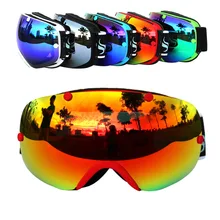 Новинка Copozz, настоящие брендовые лыжные очки, двойные линзы, анти-туман, большие сферические профессиональные лыжные очки, унисекс, разноцветные снежные очки