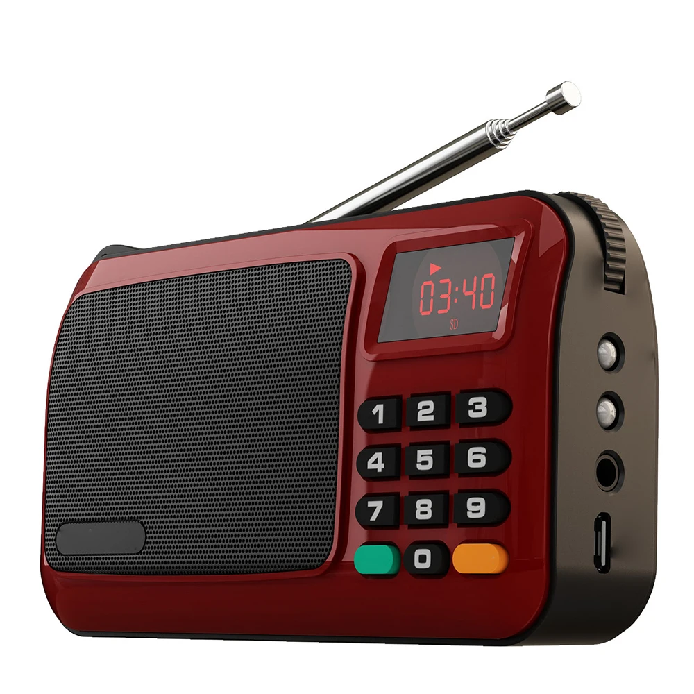 Buy Rolton Mini FM Elderly Radio Speaker Music Player