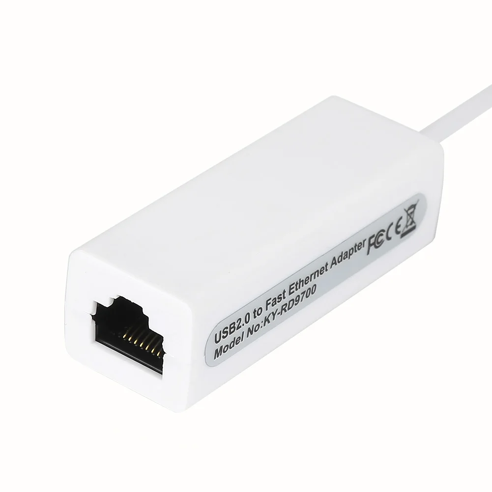 1 шт. USB Ethernet адаптер USB 2,0 Сетевая карта USB Интернет RJ45 Lan 10/100 Мбит/с на ПК и Mac OS Android планшеты Windows 7 8