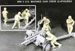 1/35 Второй мировой войны США десантники войны экипажа (1)-4 солдатики Смола модель миниатюрный комплект unassembly Неокрашенный