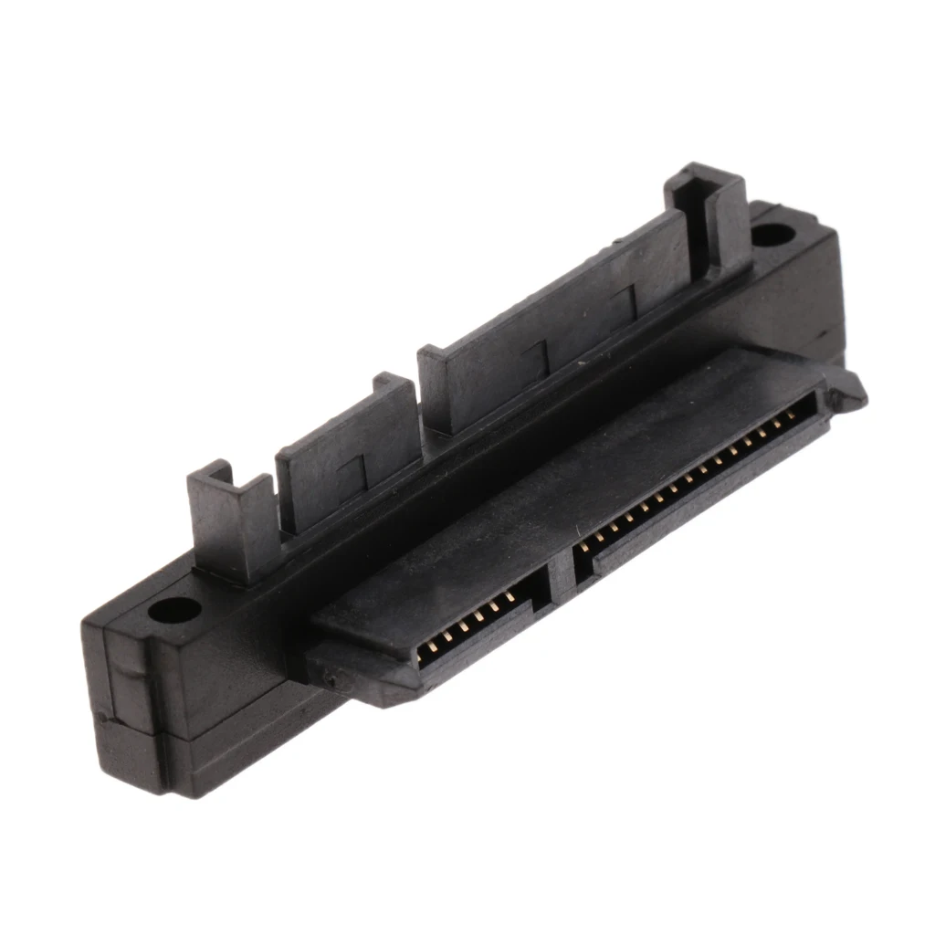 90 Degree SATA 7+15Pin 22Pin Male to Female Jack Convertor Adapter Card Plug