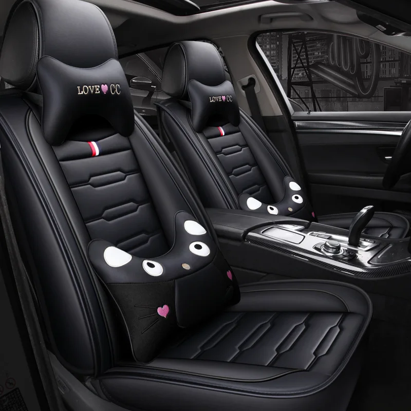 Новые роскошные автомобильные чехлы из искусственной кожи для Toyota Corolla Camry Rav4 Auris Prius Yalis Avensis SUV автомобильные аксессуары для интерьера