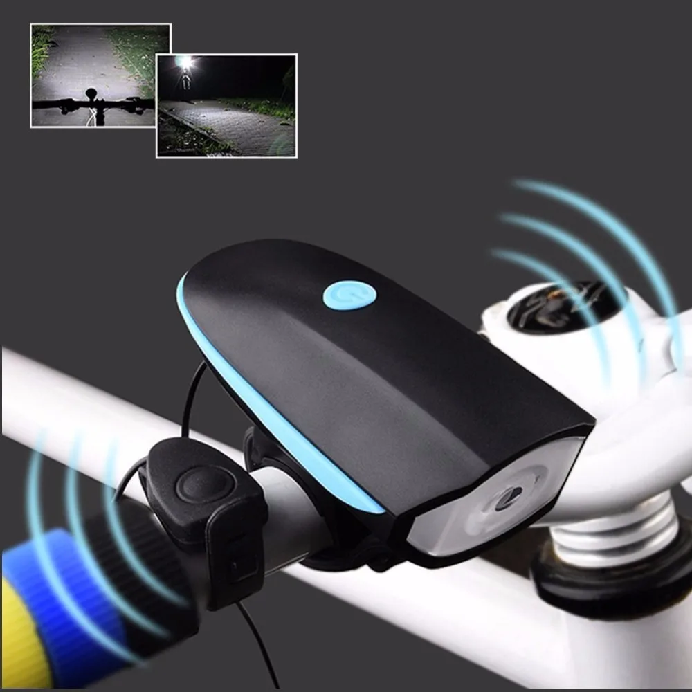 Waterproof 500LM Cree LED Speaker Bicycle Headlight Ring Bike Light