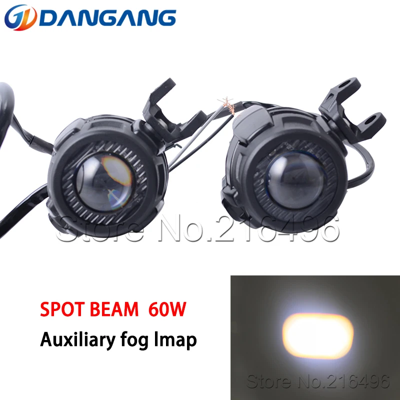 

New LED spot beam Auxiliary Fog Light for Universal Motorcycle Driving Lamp 60W For BMW R1200GS/ADV/F800GS/F700GS/F650